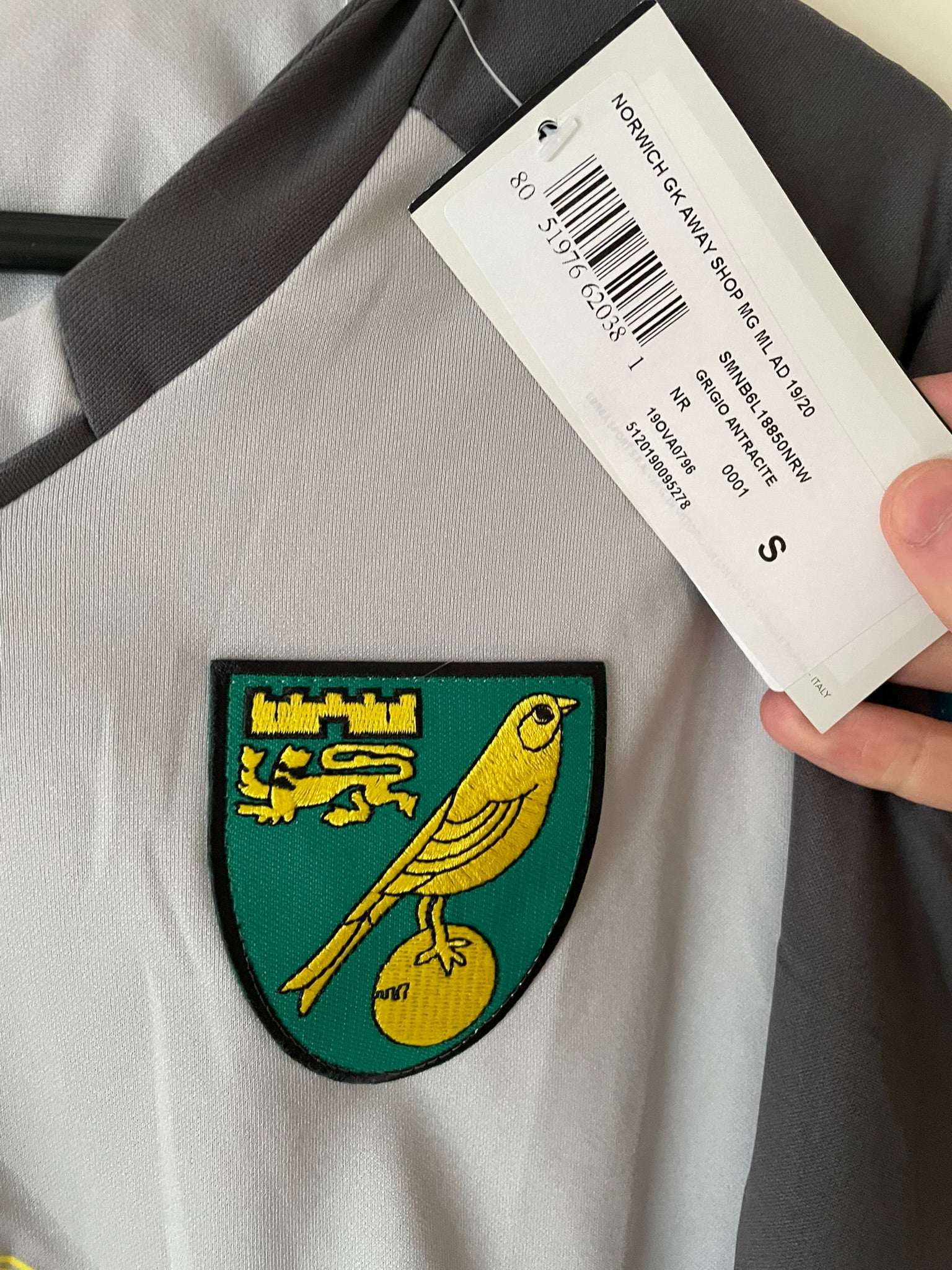Norwich City Errea 19/20 Keeper BNWT (S)