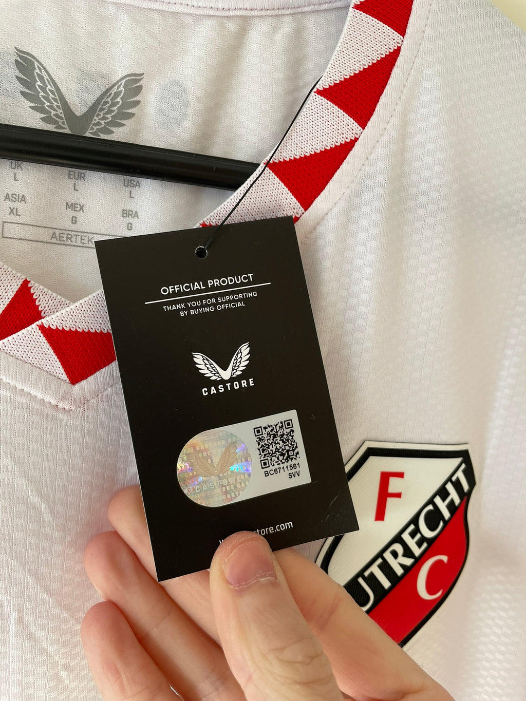 FC Utrecht Castore 24/25 Home Authentic BNWT (L)