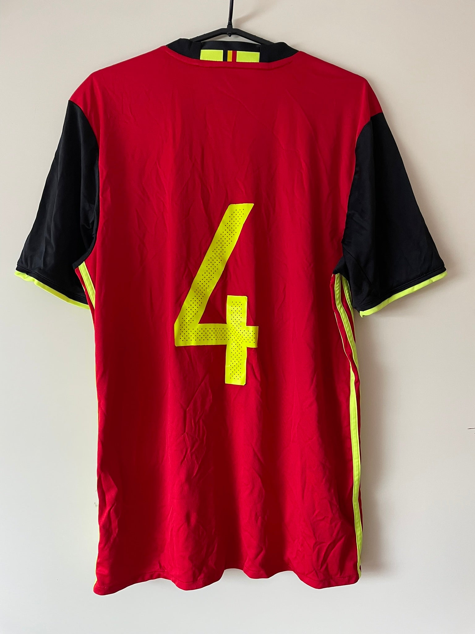 Belgium #4 Adidas 2016 Home (M)