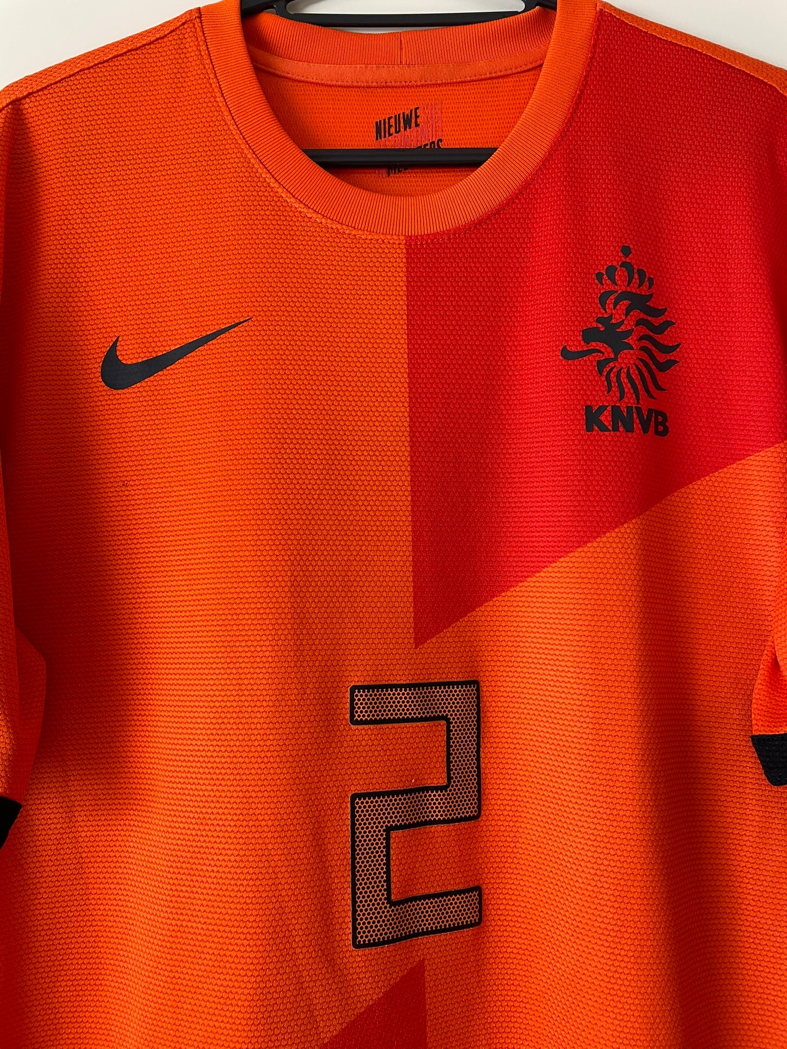 van der Wiel #2 Netherlands Nike 2012-2014 Home (M)