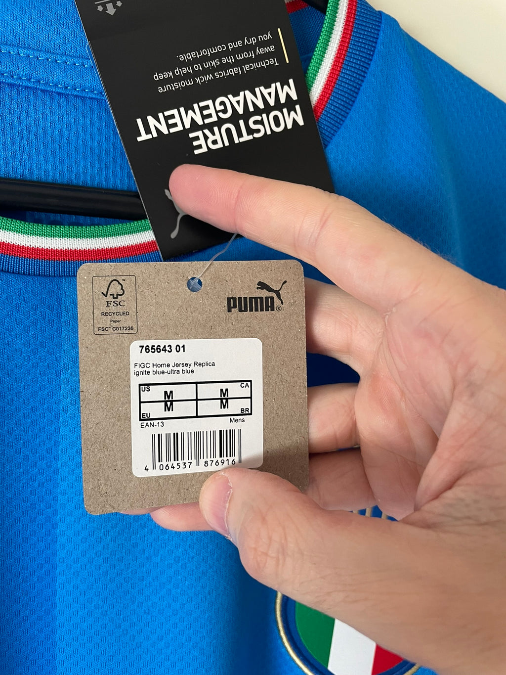 Barella #18 Italy Puma 2022-2024 Home BNWT (M)
