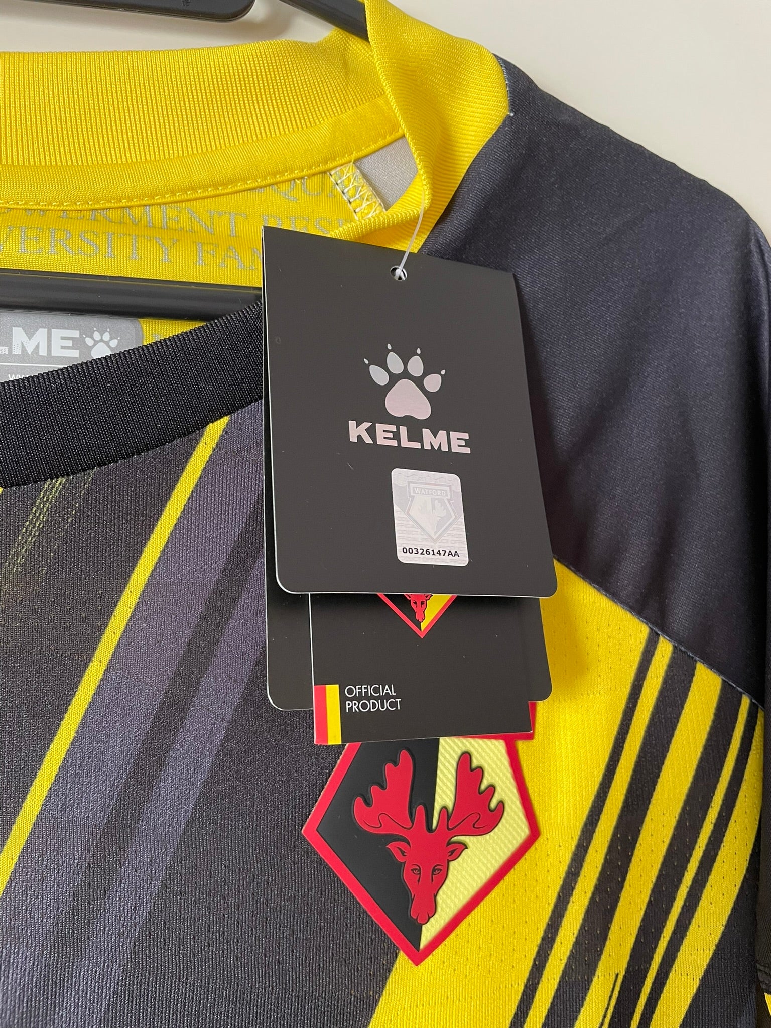 Watford FC KELME 23/24 Home BNWT (S)
