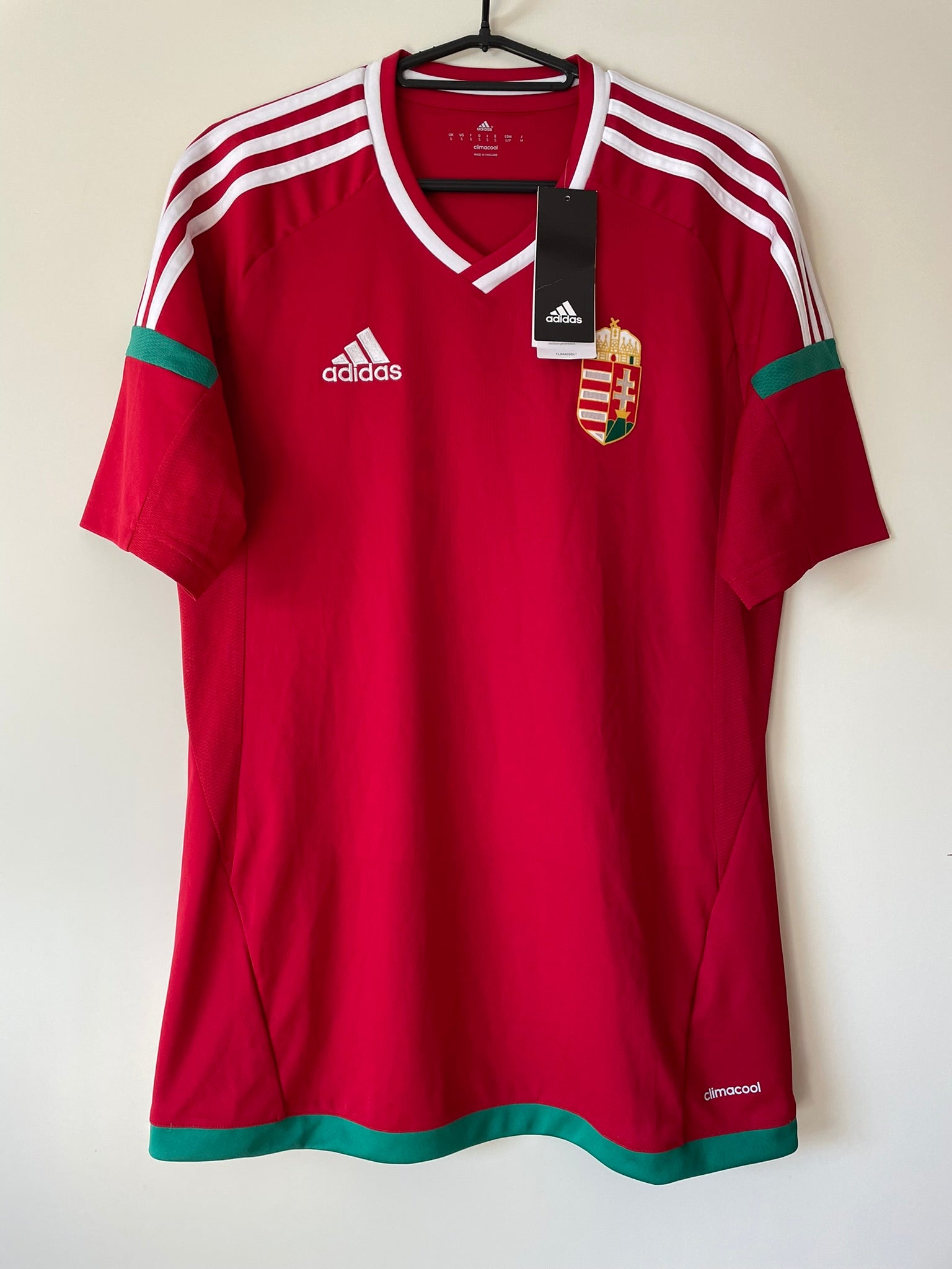 Hungary Adidas 2016-2018 Home BNWT (S)