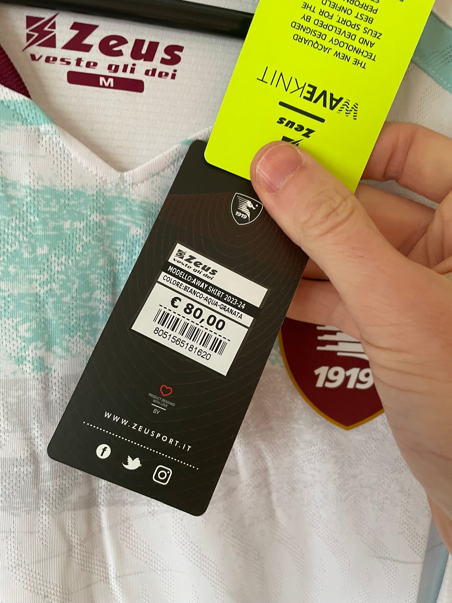 Salernitana Zeus 23/24 Away BNWT (M)