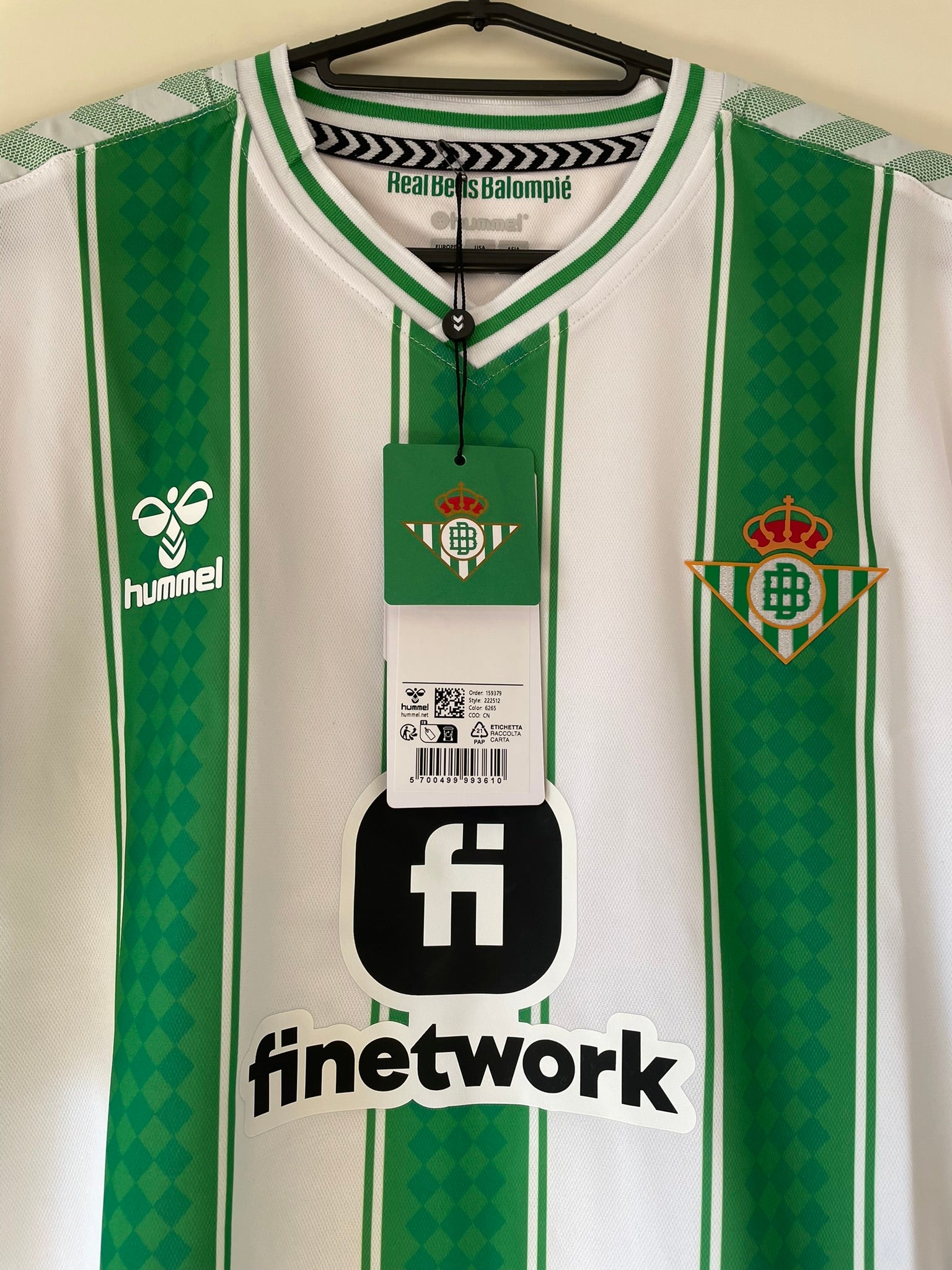 Real Betis Hummel 23/24 Home BNWT (M)