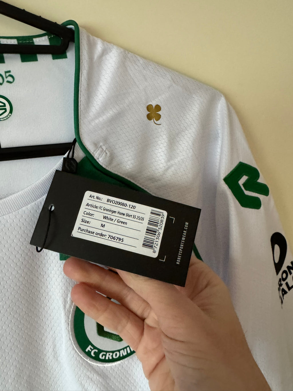 Seuntjens #20 FC Groningen Robey 25/26 Home BNWT (M)