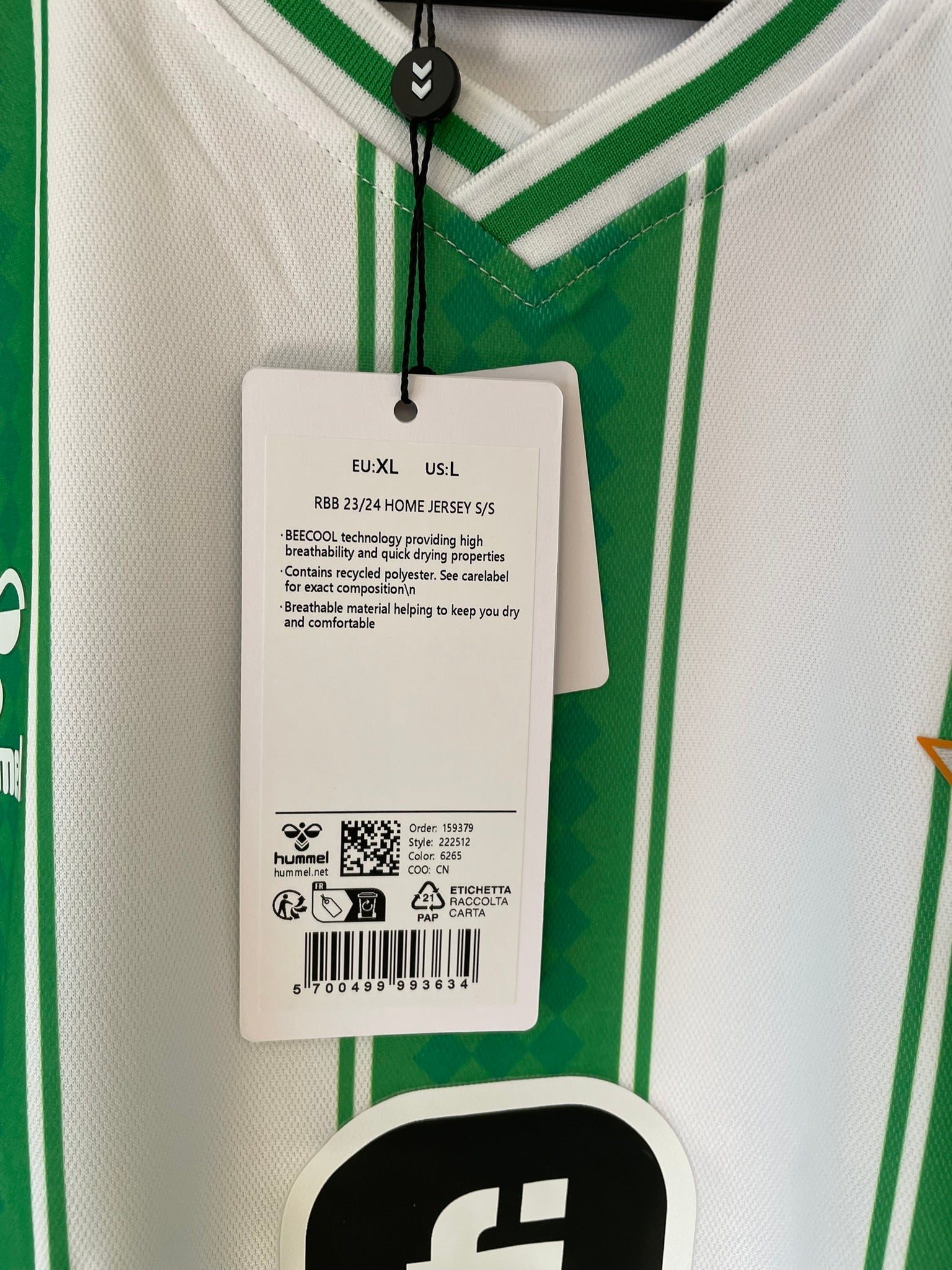 Real Betis Hummel 23/24 Home BNWT (XL)