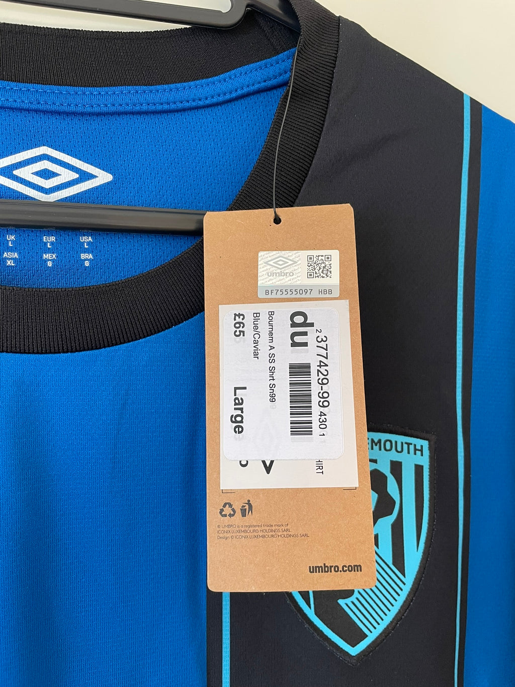 AFC Bournemouth Umbro 25/26 Away BNWT (L)