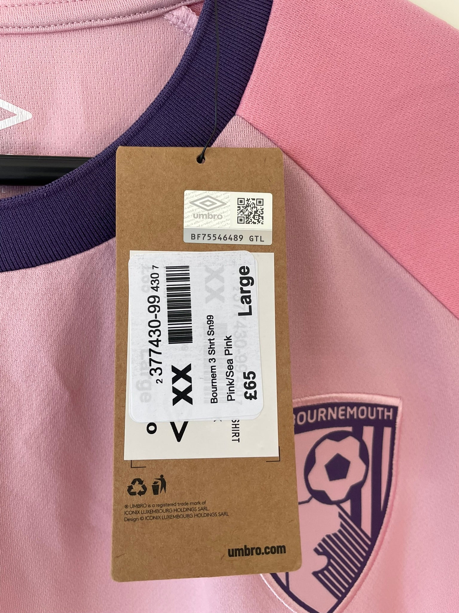 AFC Bournemouth Umbro 25/26 Third BNWT (L)