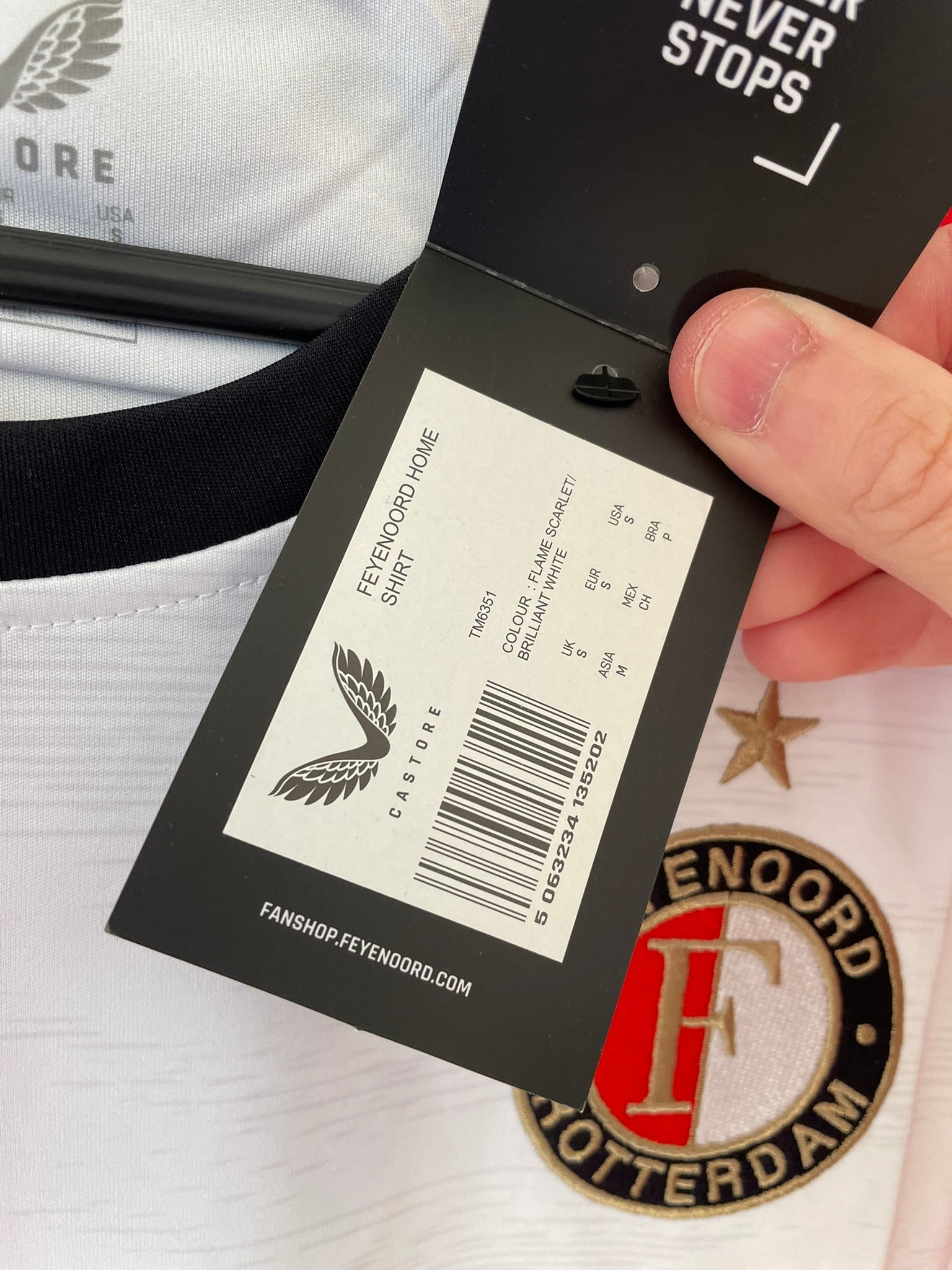 Feyenoord Castore 24/25 Home BNWT (S)