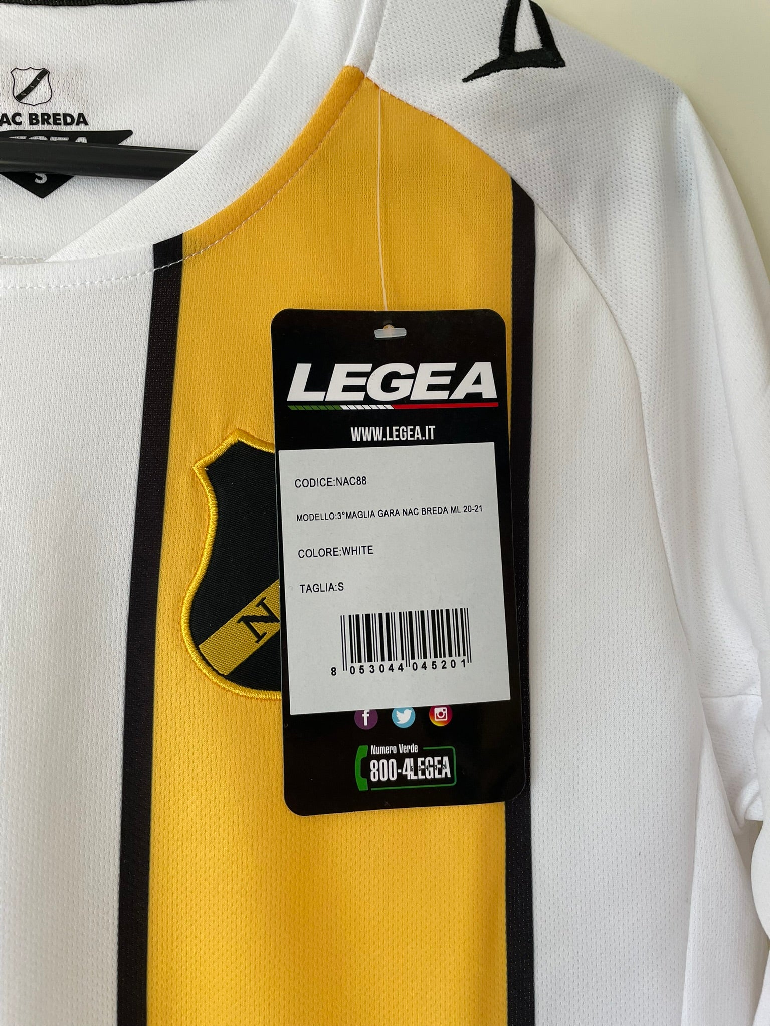 NAC Breda Legea 20/21 Away BNWT (S)