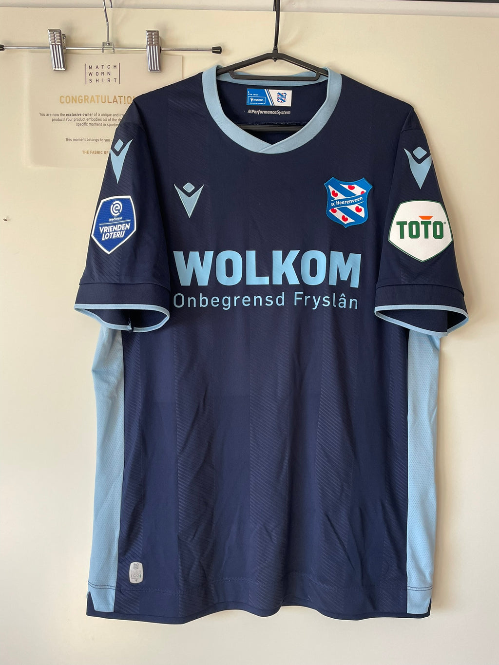 Hopland #17 SC Heerenveen Macron 24/25 Away Matchworn (L)