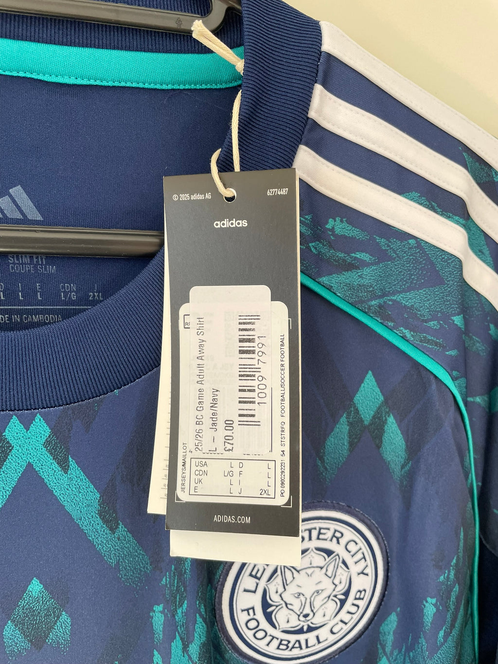 Leicester City Adidas 25/26 Away BNWT (L)