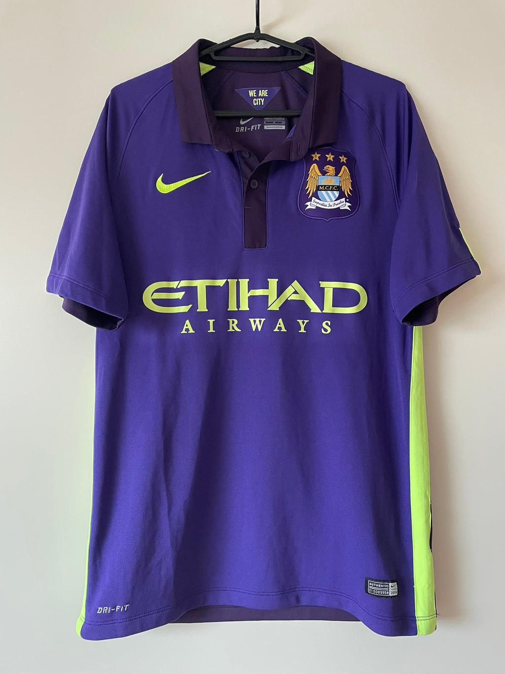 Kun Agüero #16 Manchester City Nike 14/15 Third (S)