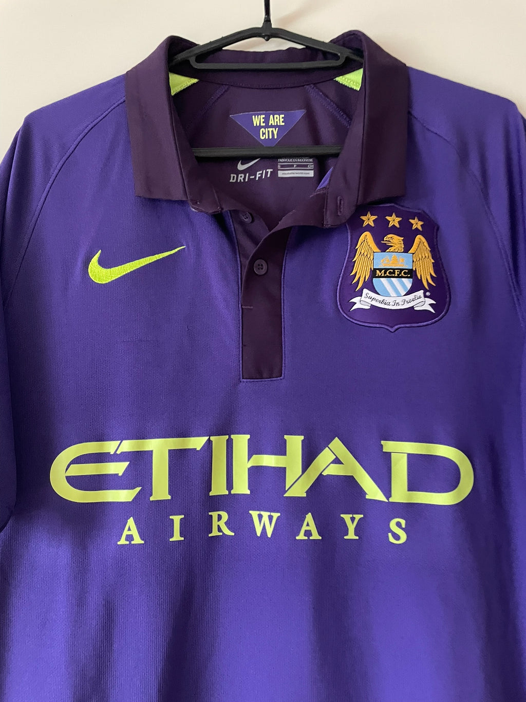 Kun Agüero #16 Manchester City Nike 14/15 Third (S)