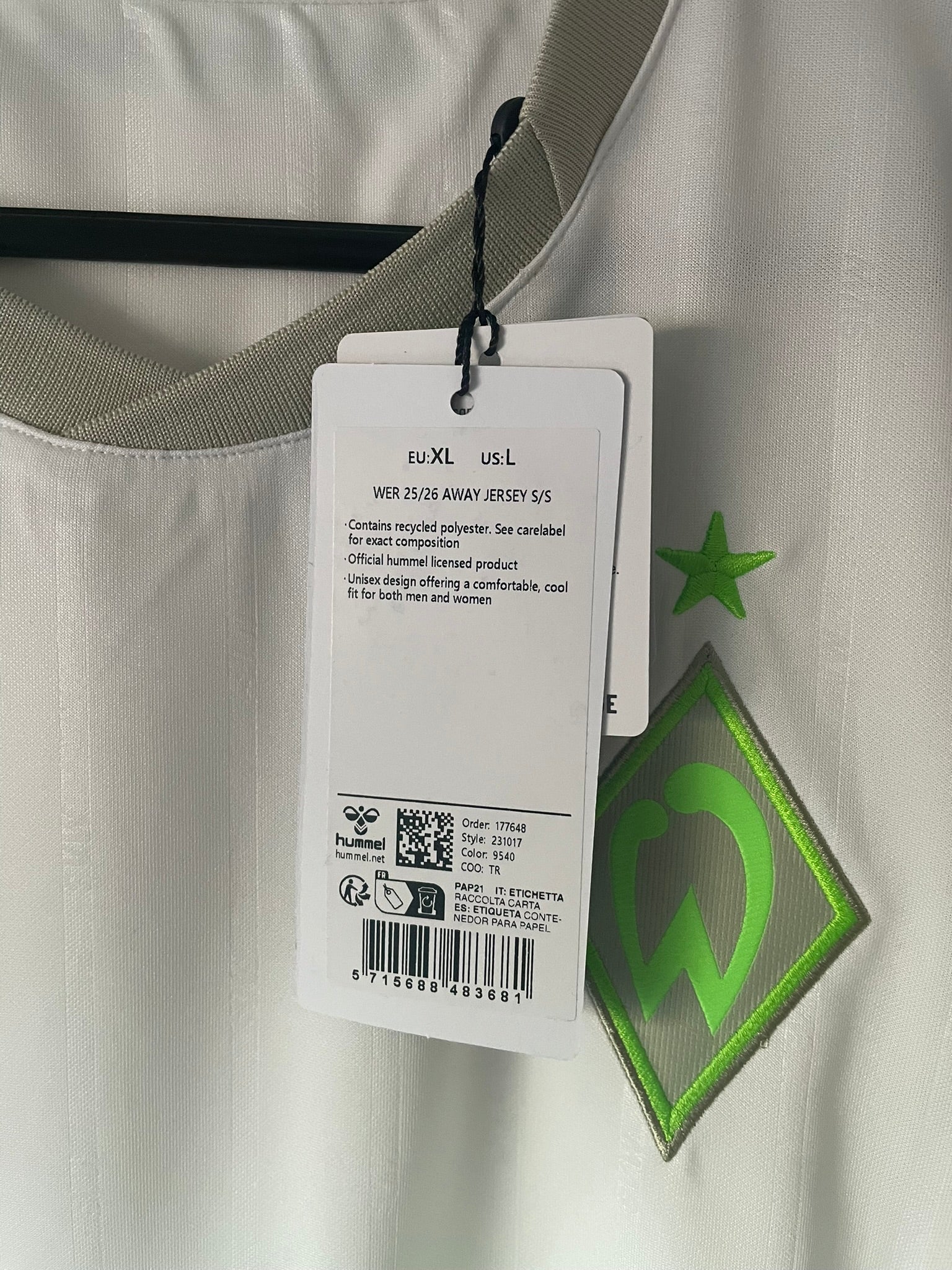 Werder Bremen Hummel 25/26 Away BNWT (XL)
