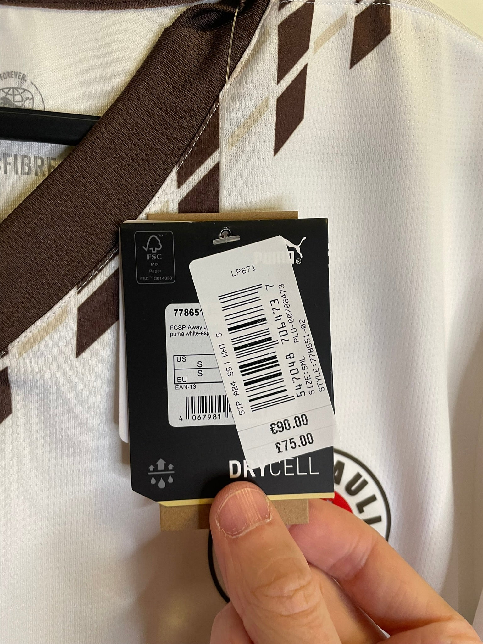 FC St. Pauli Puma 24/25 Away BNWT (S)