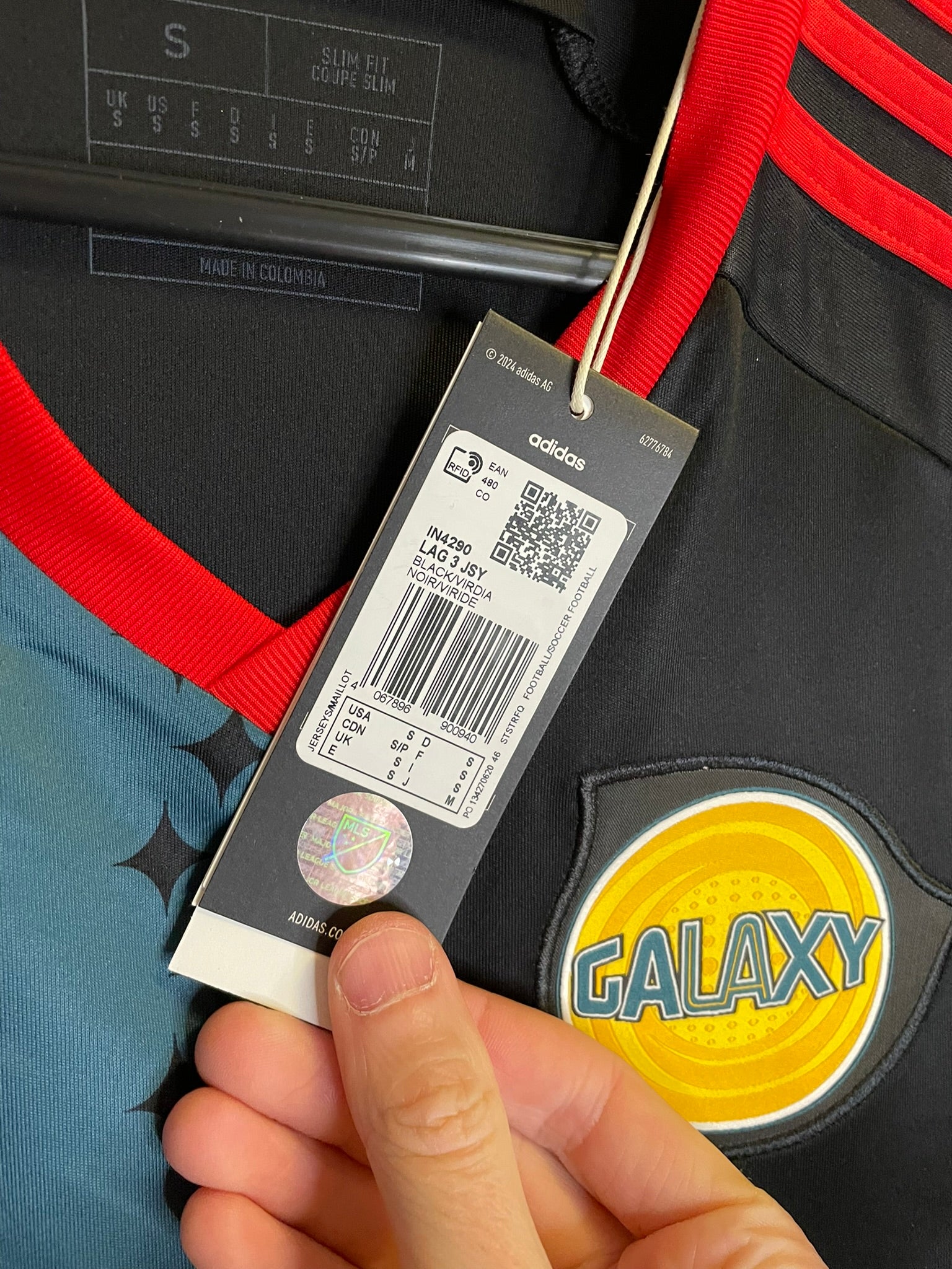 LA Galaxy Adidas 24/25 Third BNWT (S)