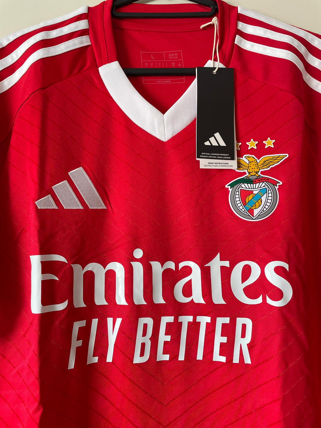 SL Benfica Adidas 24/25 Home BNWT (L)