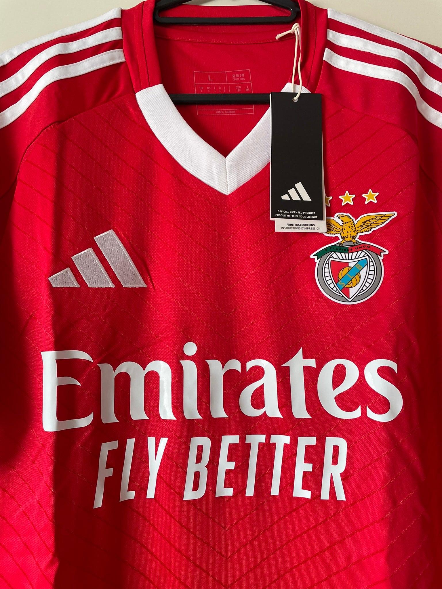 SL Benfica Adidas 24/25 Home BNWT (L)