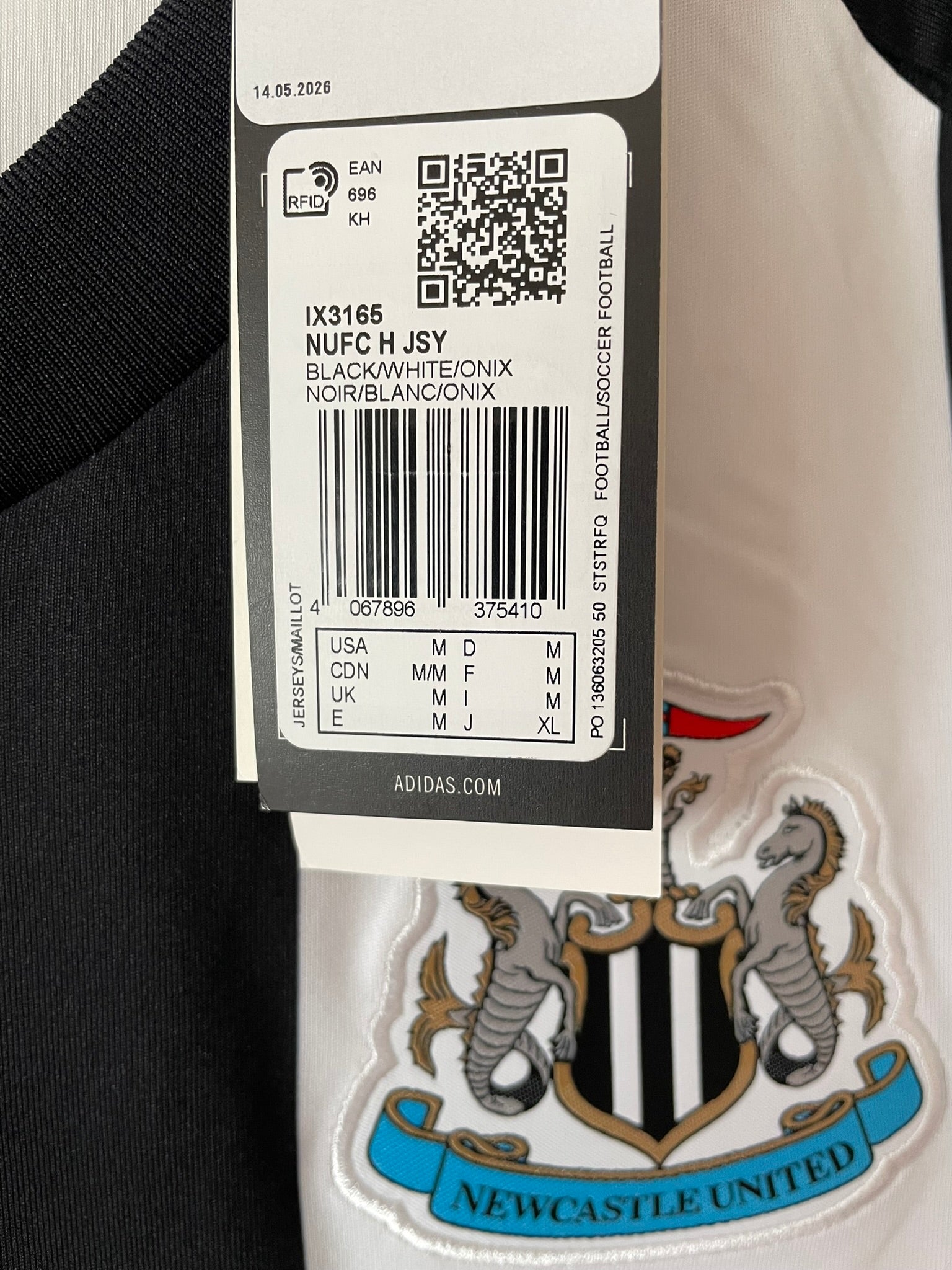 Newcastle United Adidas 24/25 Home BNWT (M)