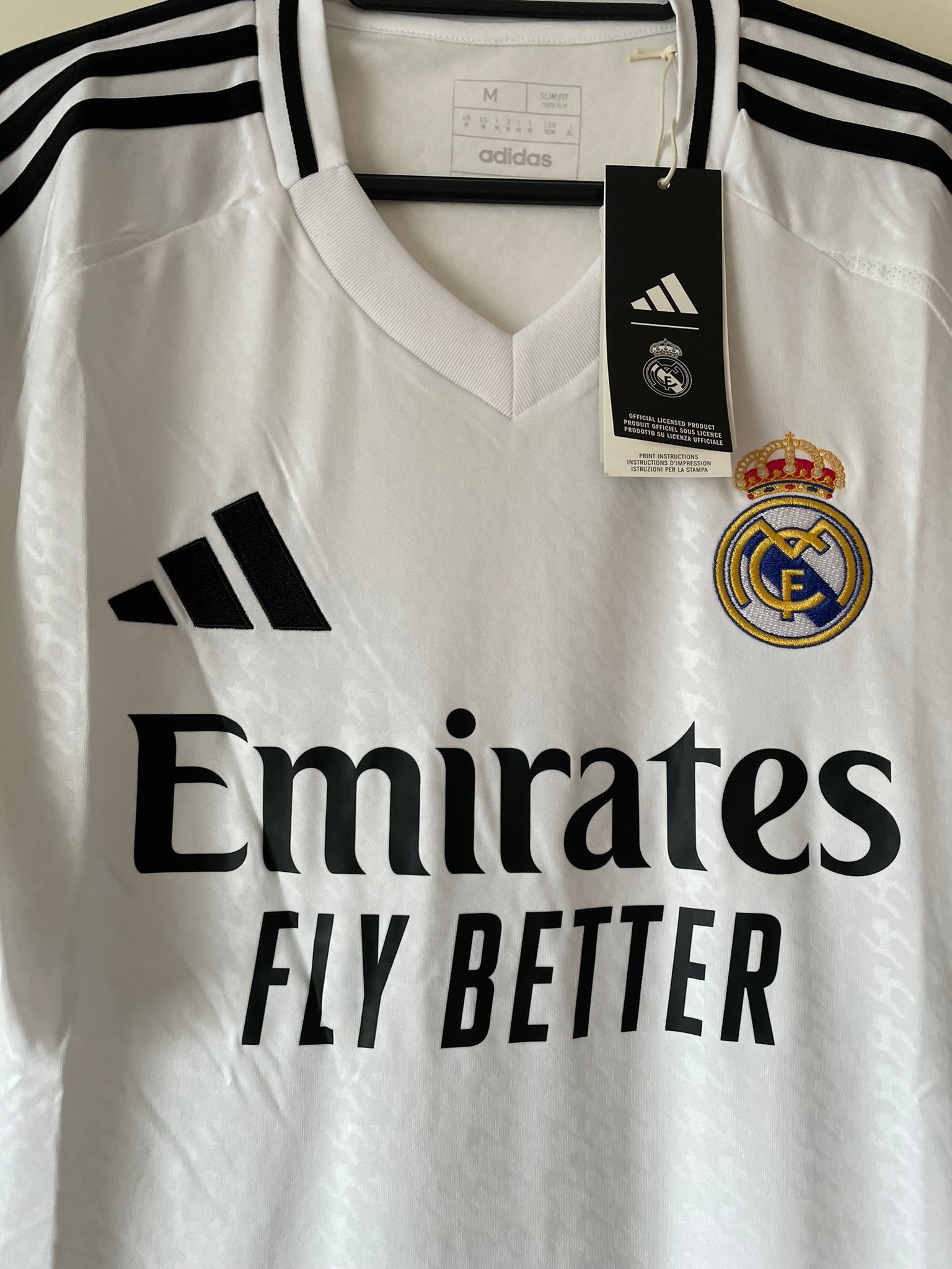 Real Madrid Adidas 24/25 Home BNWT (M)