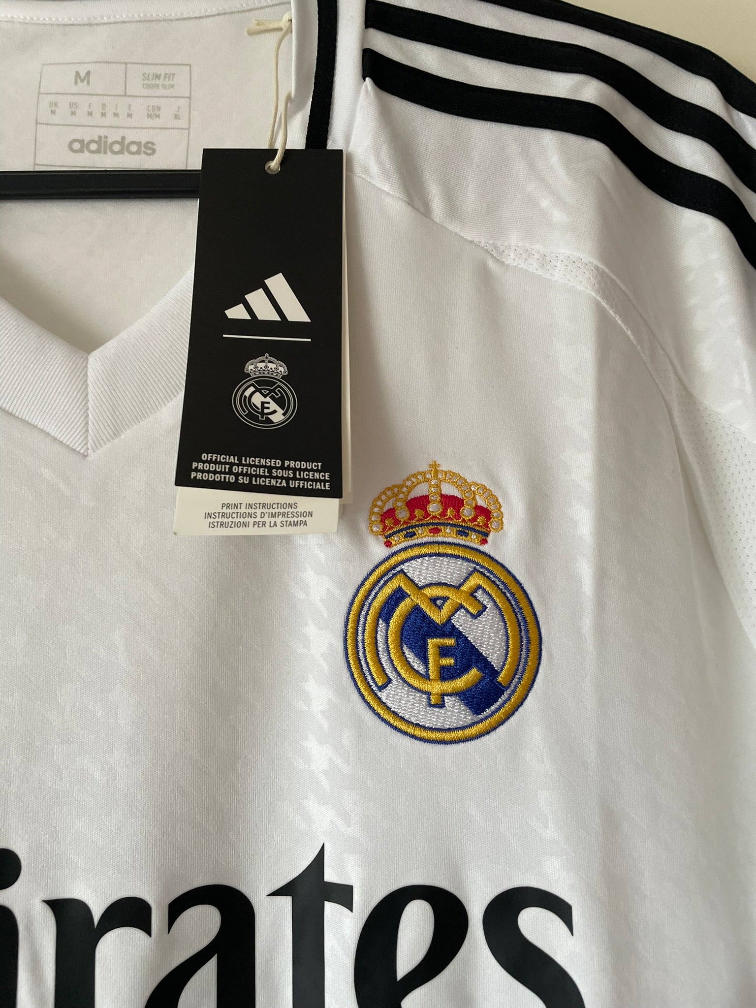 Real Madrid Adidas 24/25 Home BNWT (M)