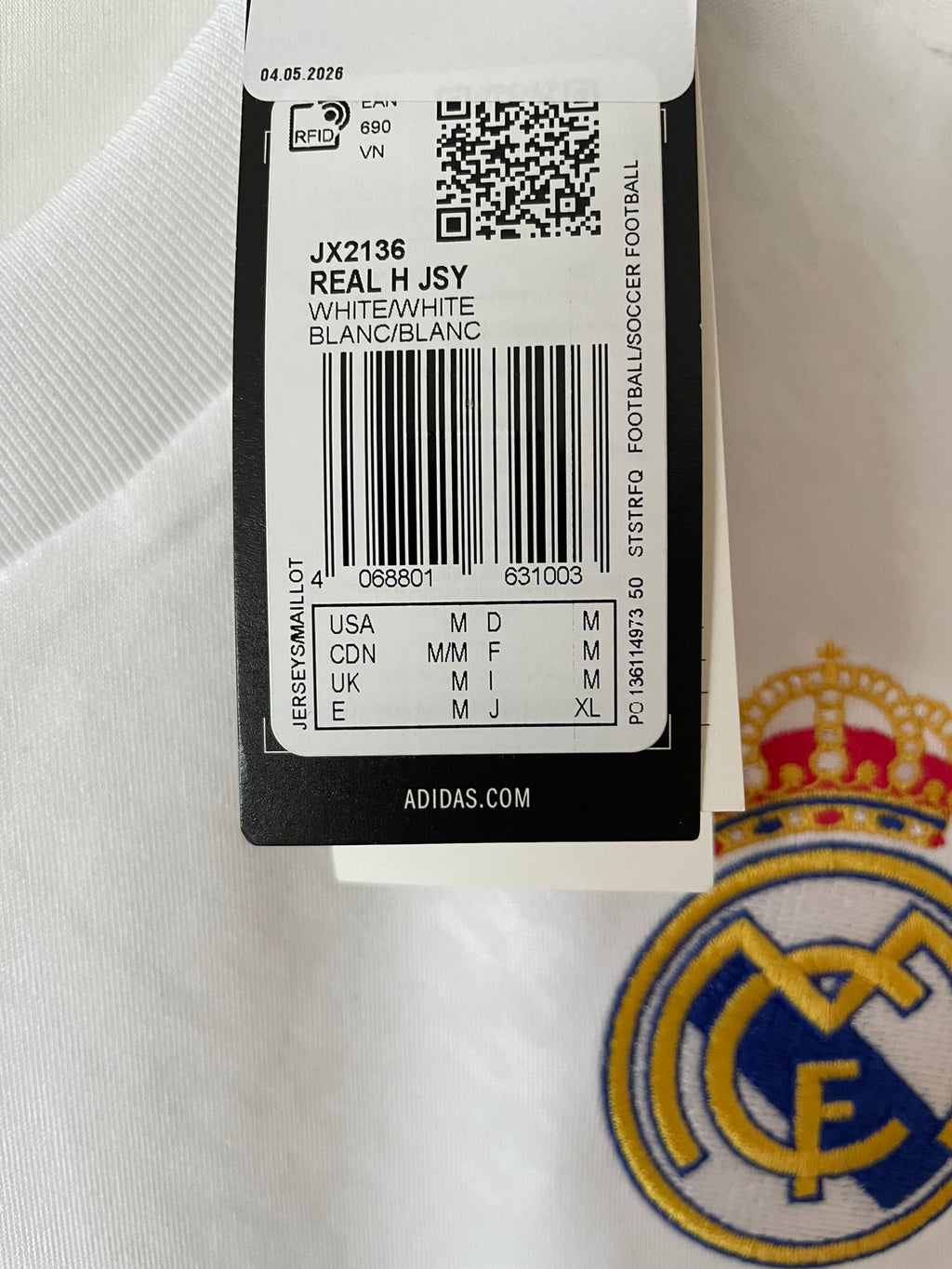 Real Madrid Adidas 24/25 Home BNWT (M)