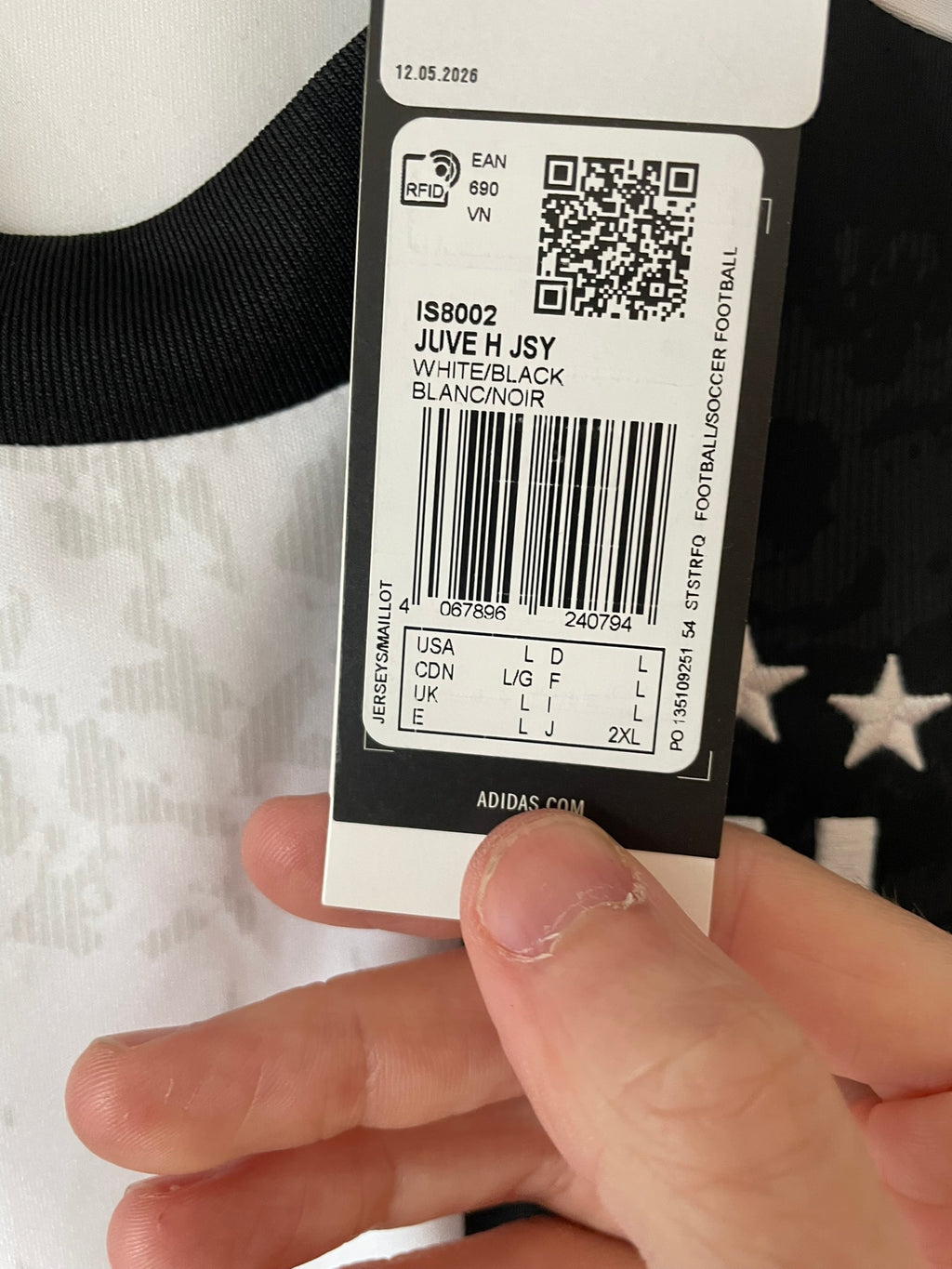 Juventus FC Adidas 24/25 Home BNWT (L)