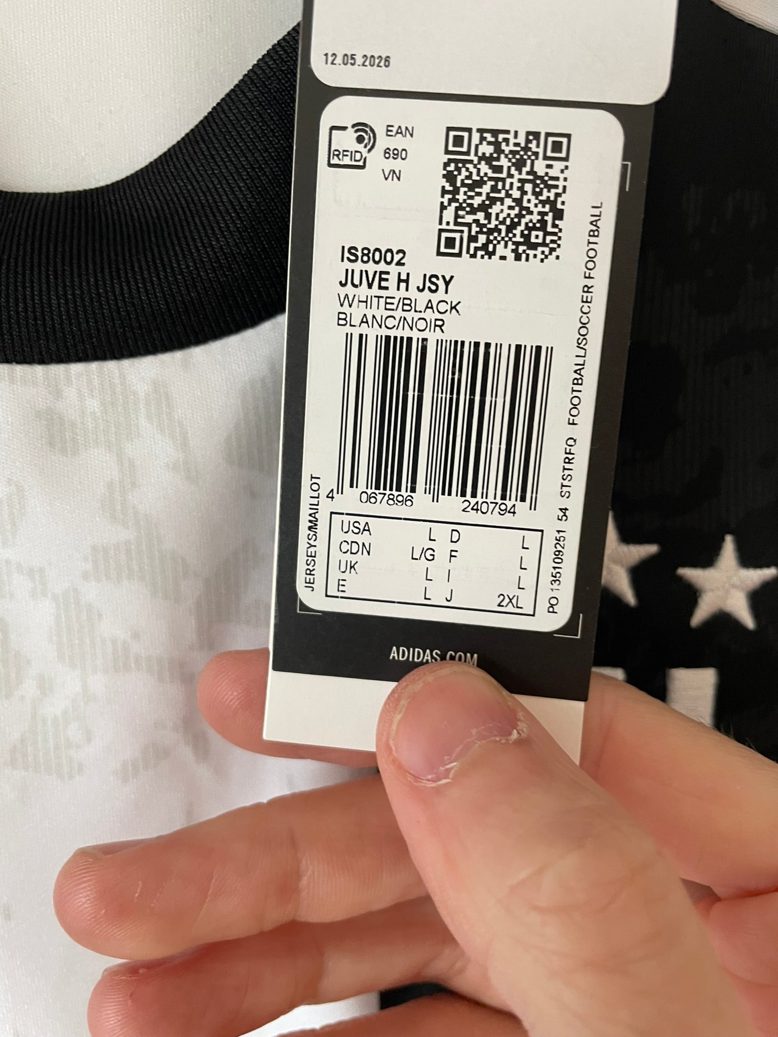 Juventus FC Adidas 24/25 Home BNWT (L)