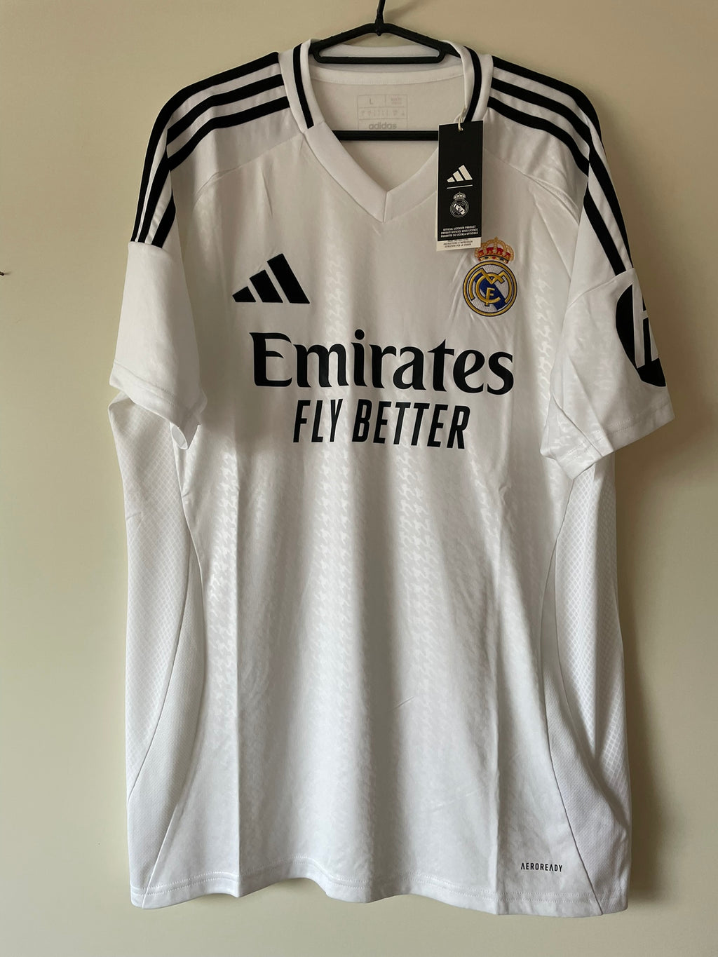 Real Madrid Adidas 24/25 Home BNWT (L)