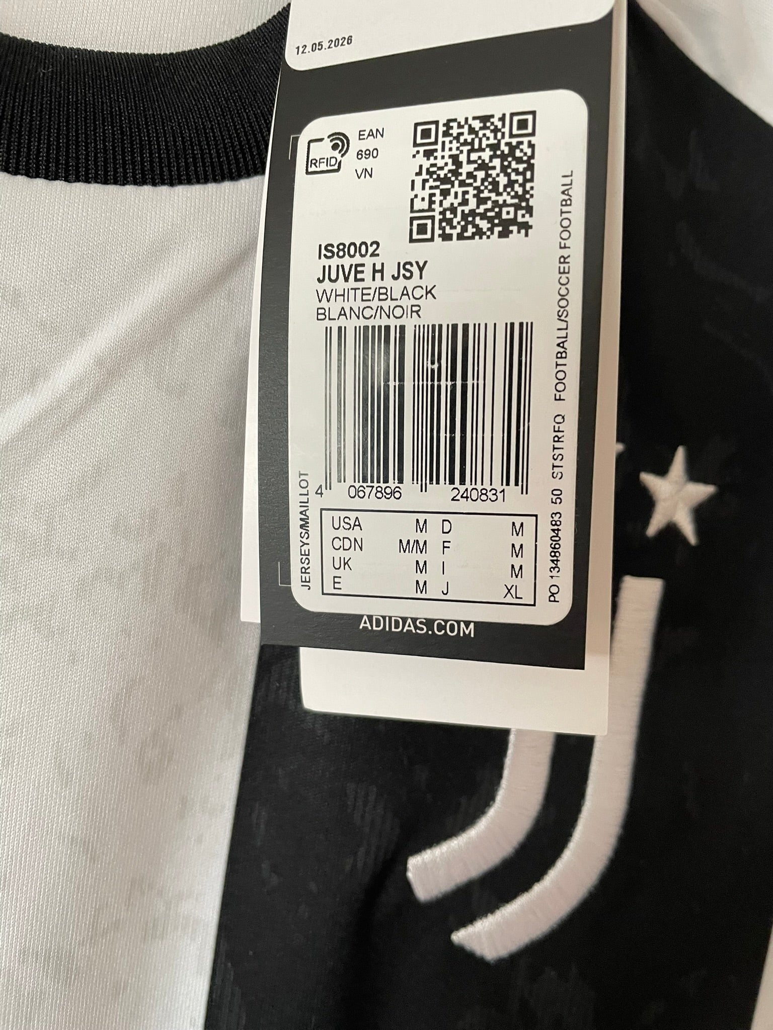 Juventus FC Adidas 24/25 Home BNWT (M)
