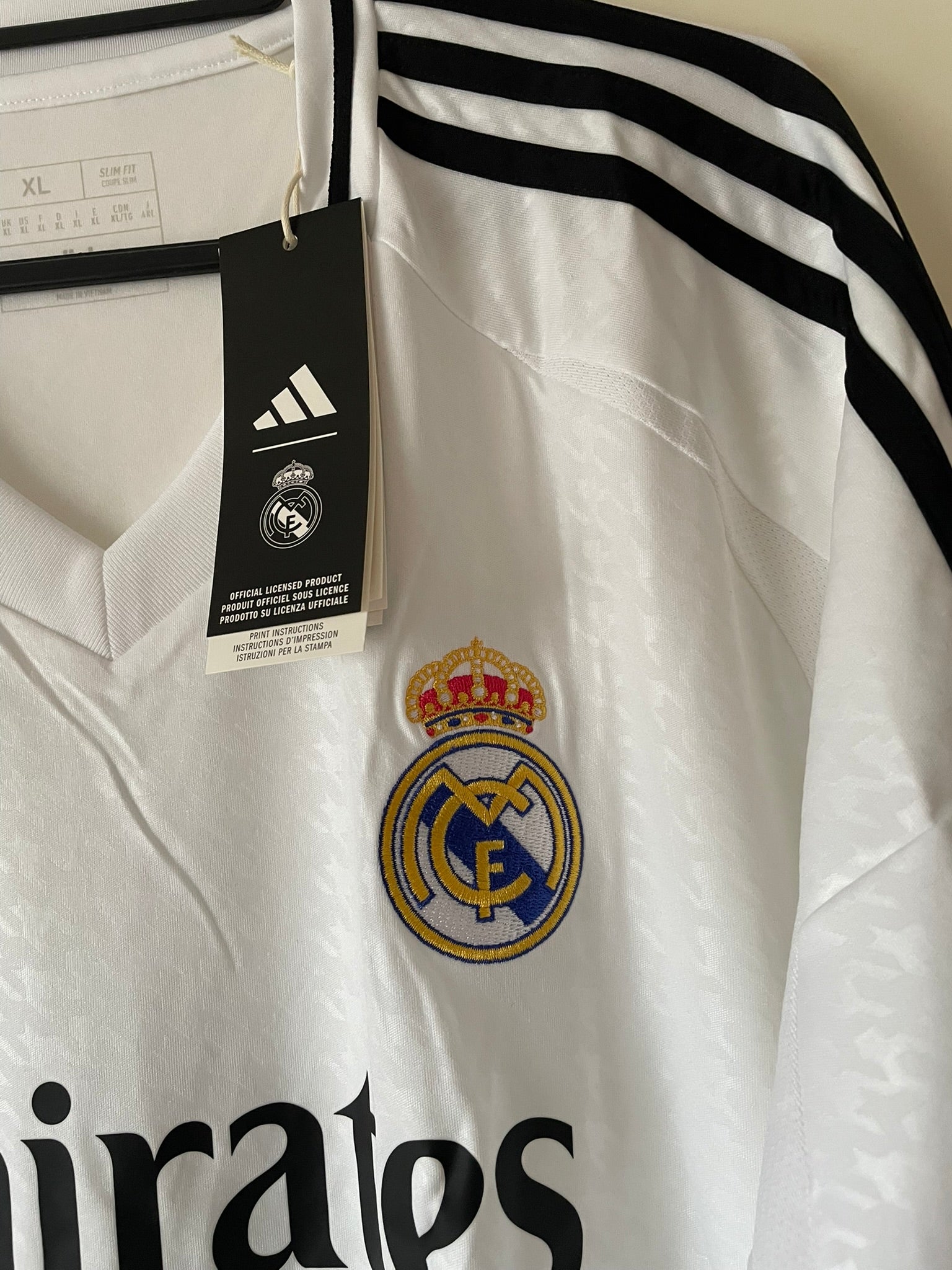 Real Madrid Adidas 24/25 Home BNWT (XL)