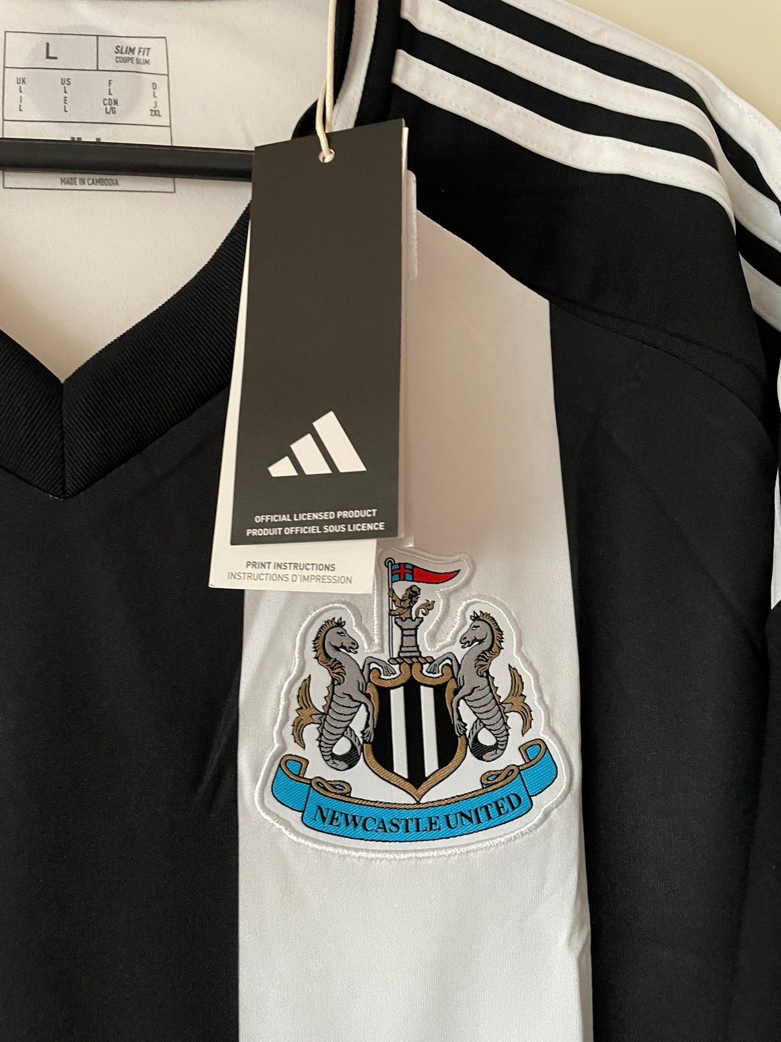 Newcastle United Adidas 24/25 Home BNWT (L)