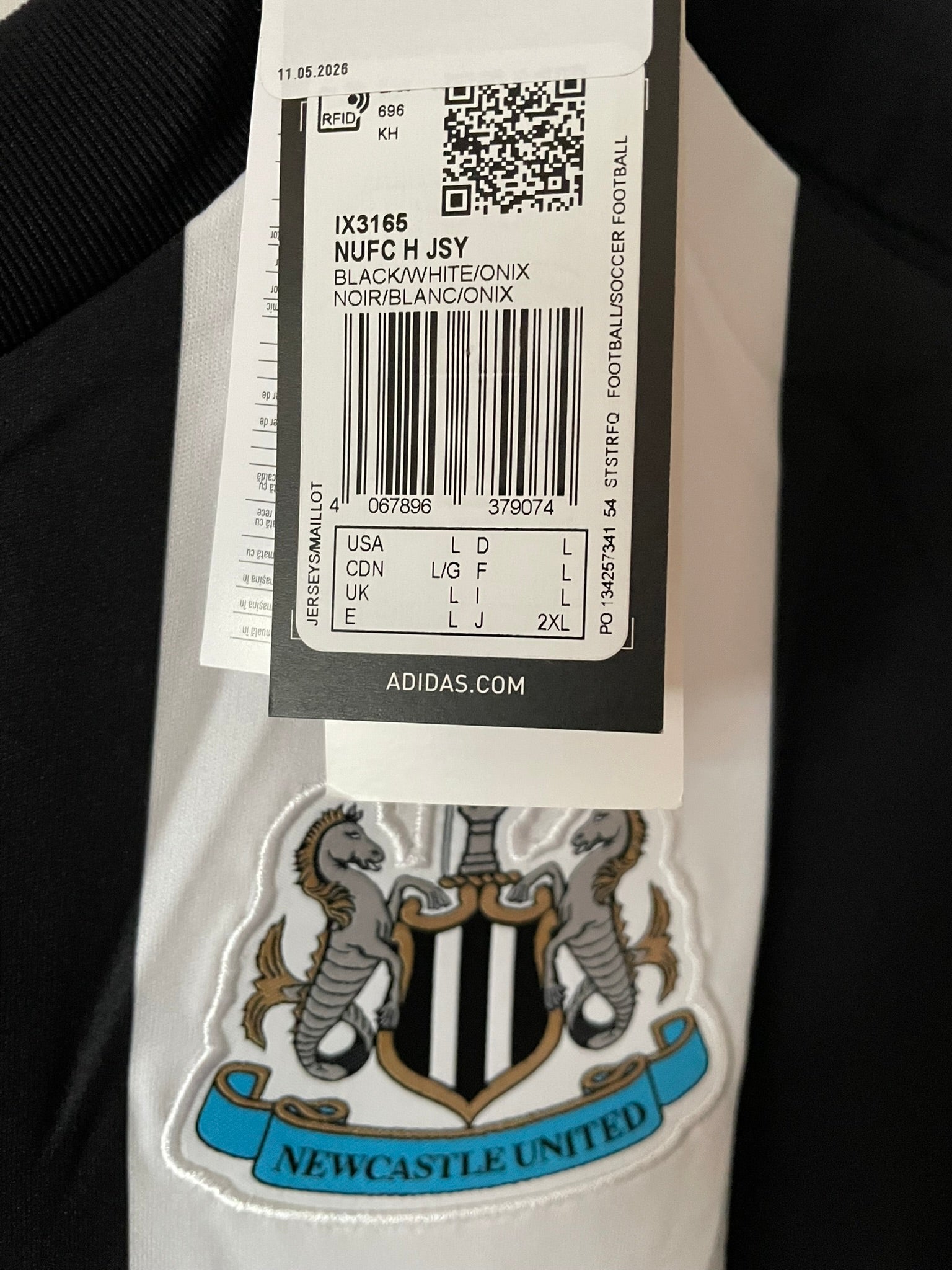 Newcastle United Adidas 24/25 Home BNWT (L)