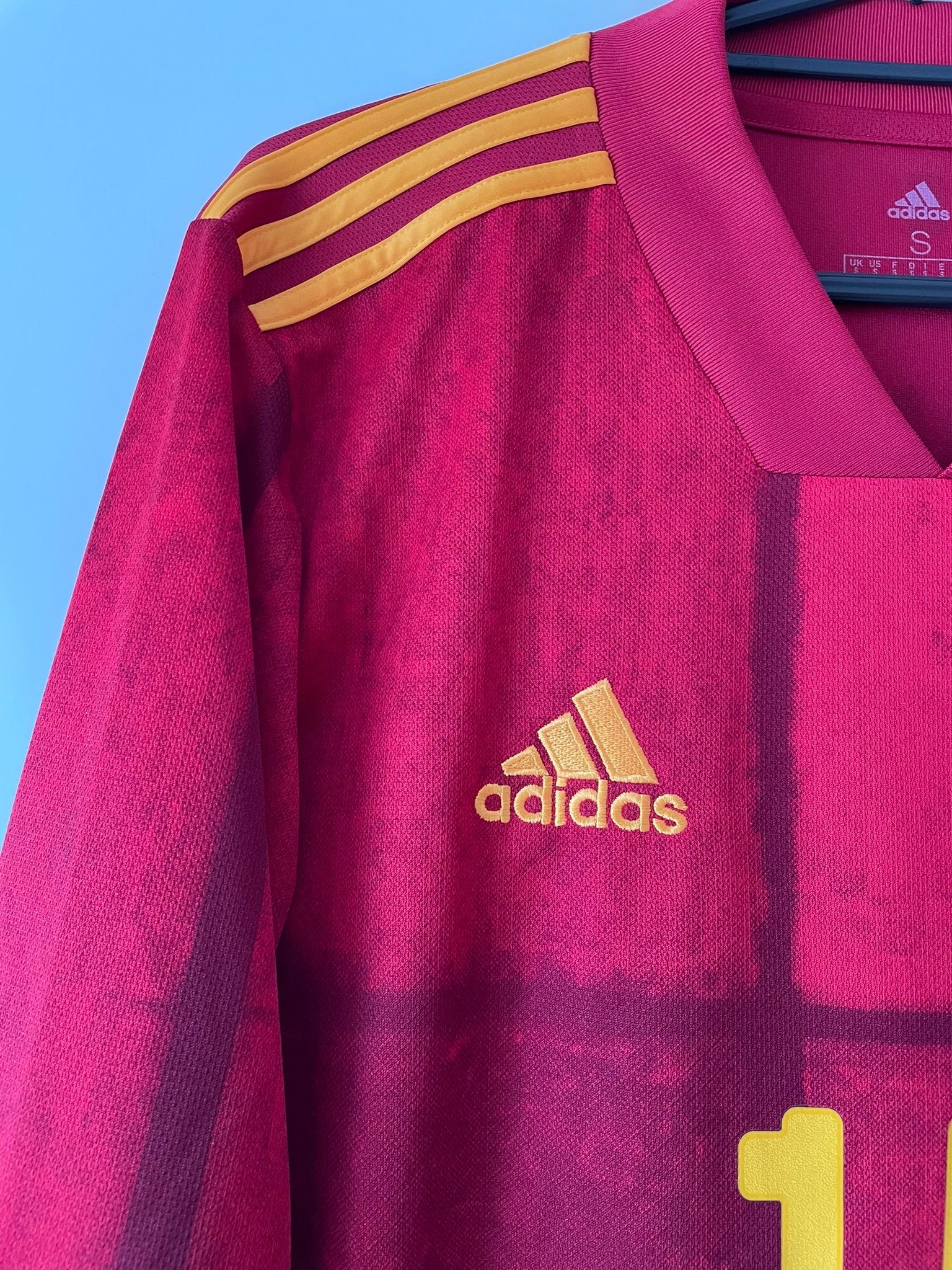Sergio Ramos #15 Spain Adidas 2020-2022 Home Longsleeve (S)