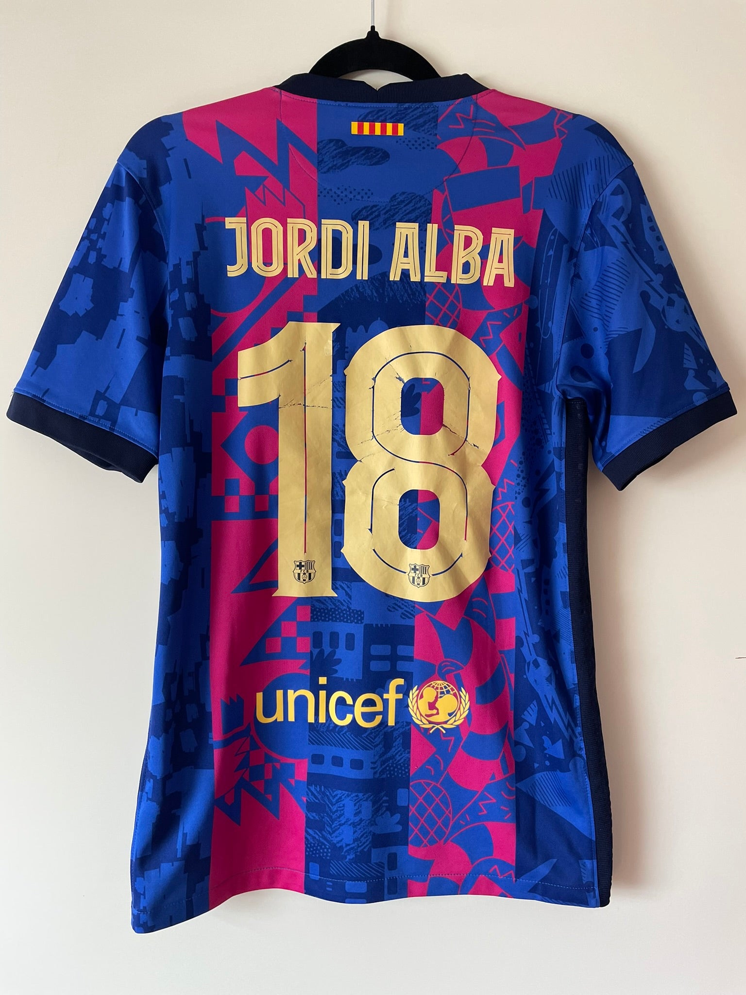 Jordi Alba #18 FC Barcelona Nike 21/22 Fourth (S)