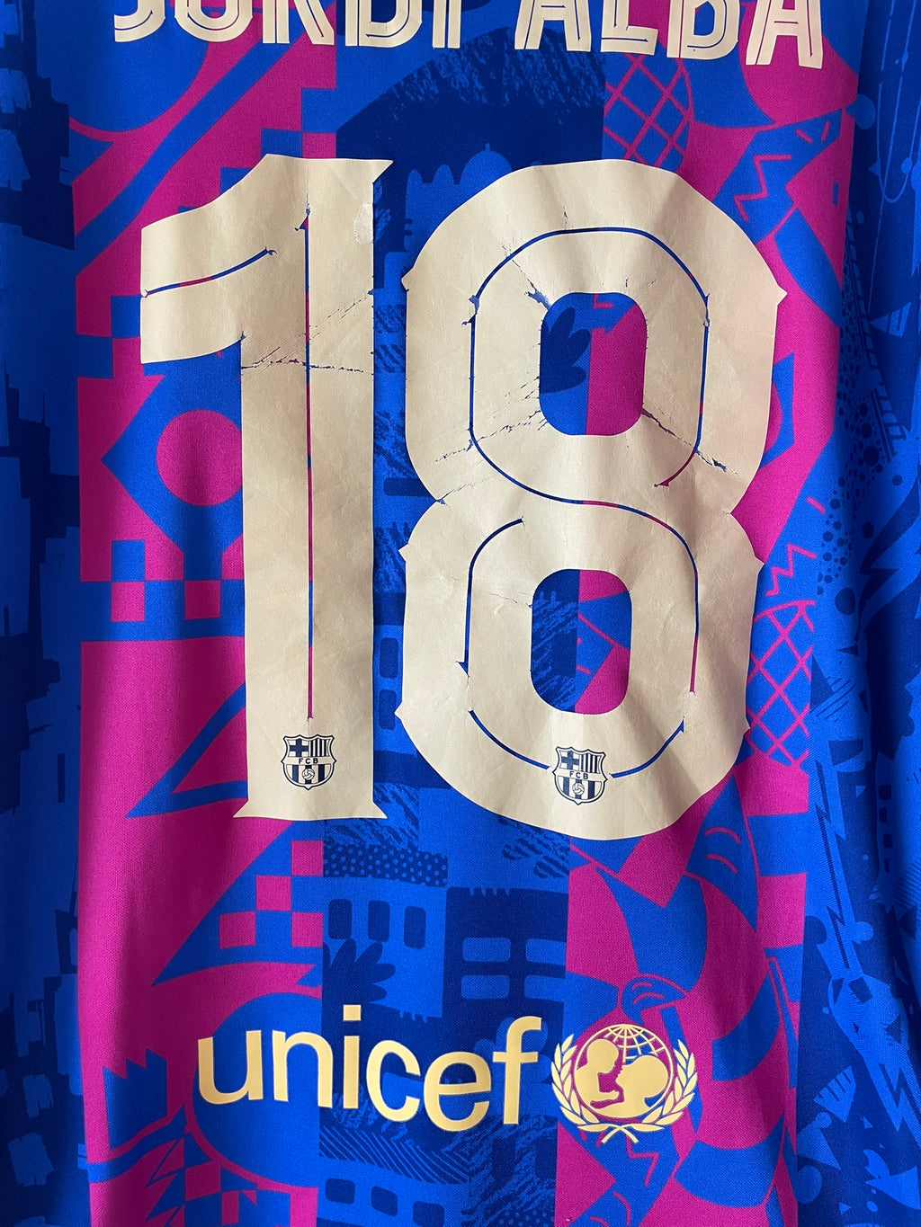 Jordi Alba #18 FC Barcelona Nike 21/22 Fourth (S)