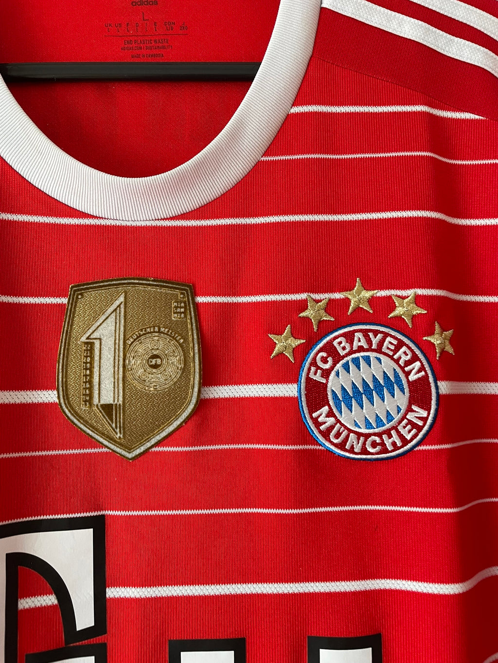 Gravenberch #38 FC Bayern Munchen Adidas 22/23 Home (L)