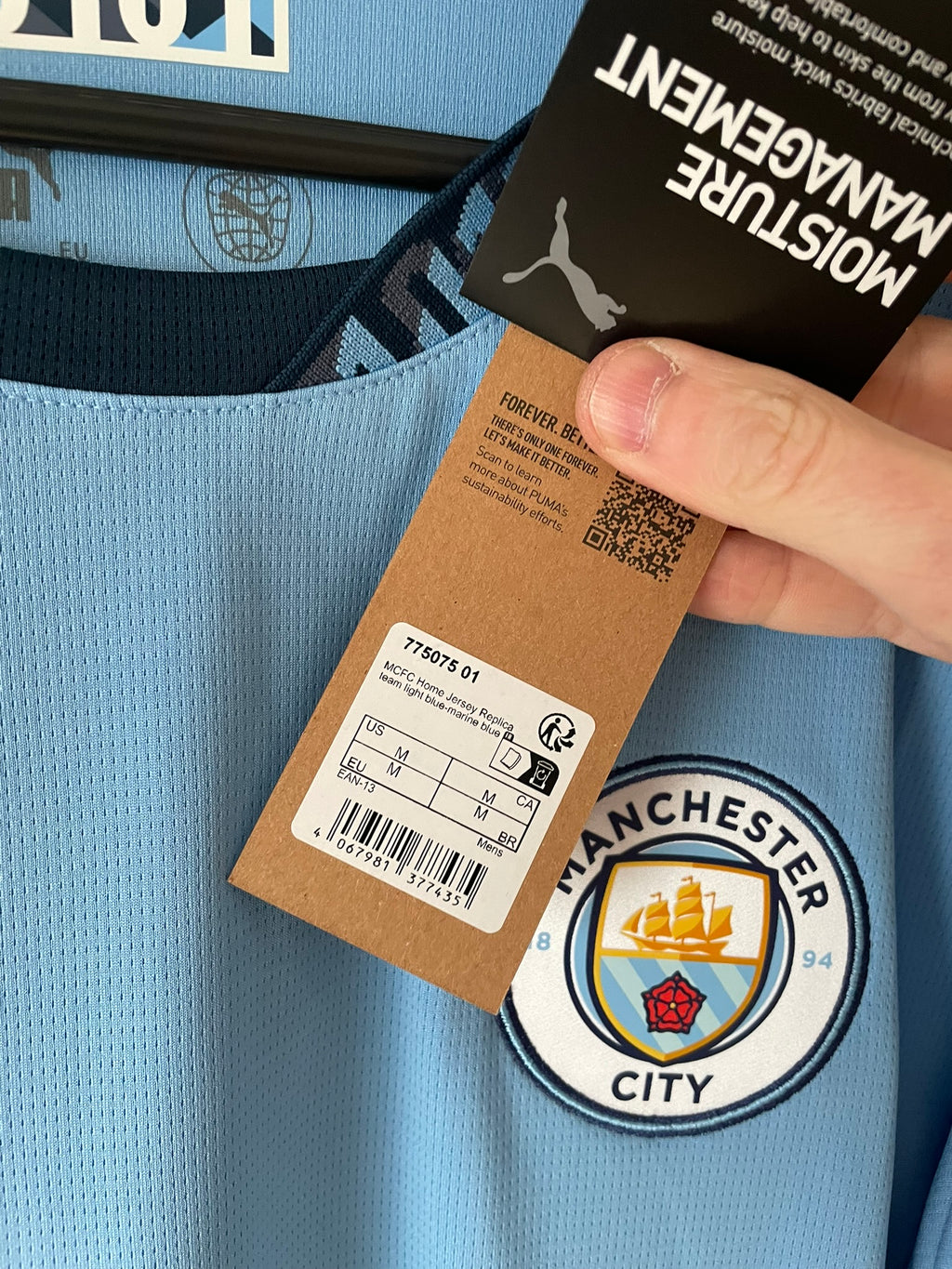 de Bruyne #17 Manchester City Puma 24/25 Home BNWT (M)