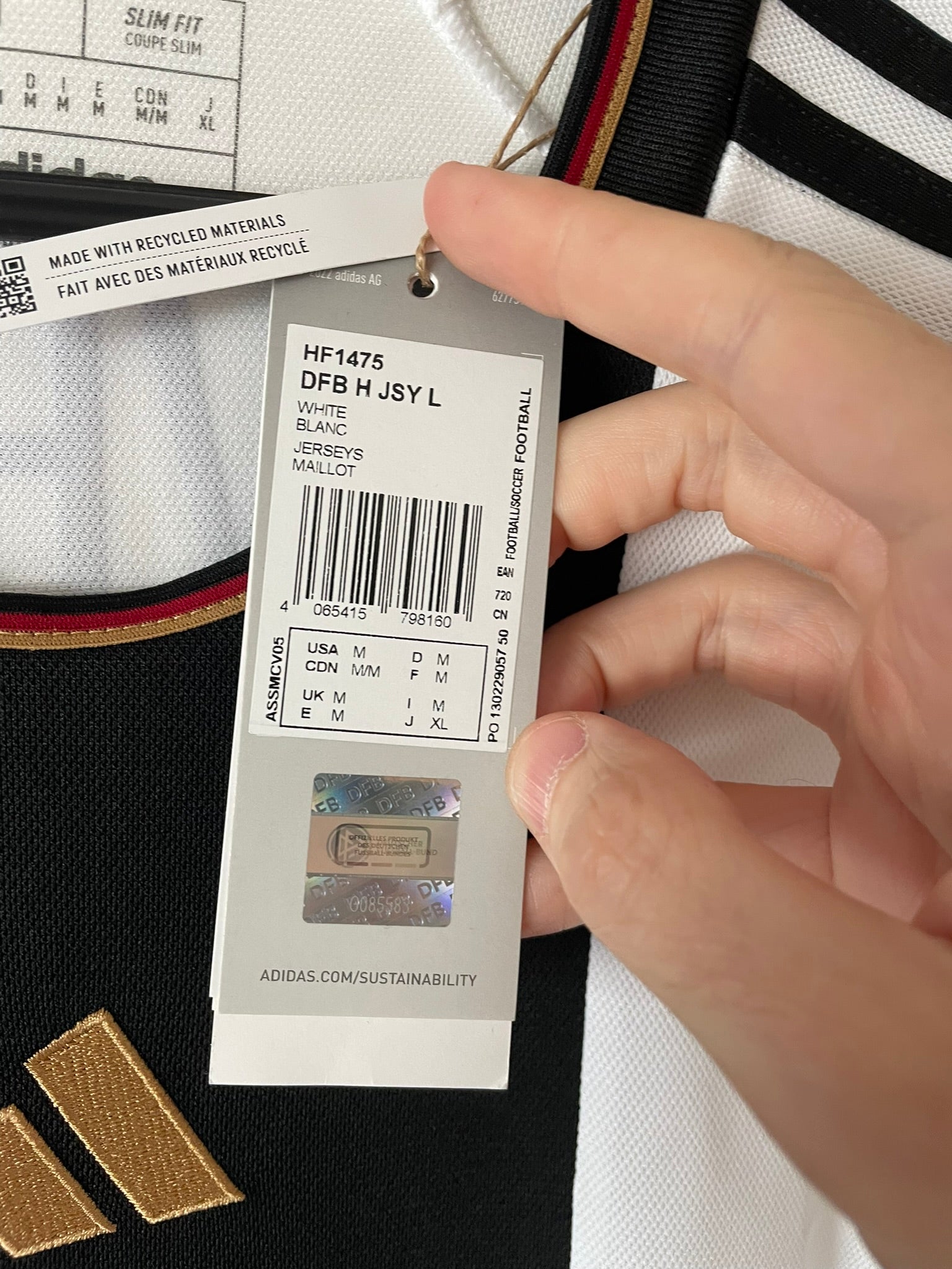 Havertz #7 Germany Adidas 2022-2024 Home BWNT Longsleeve (M)