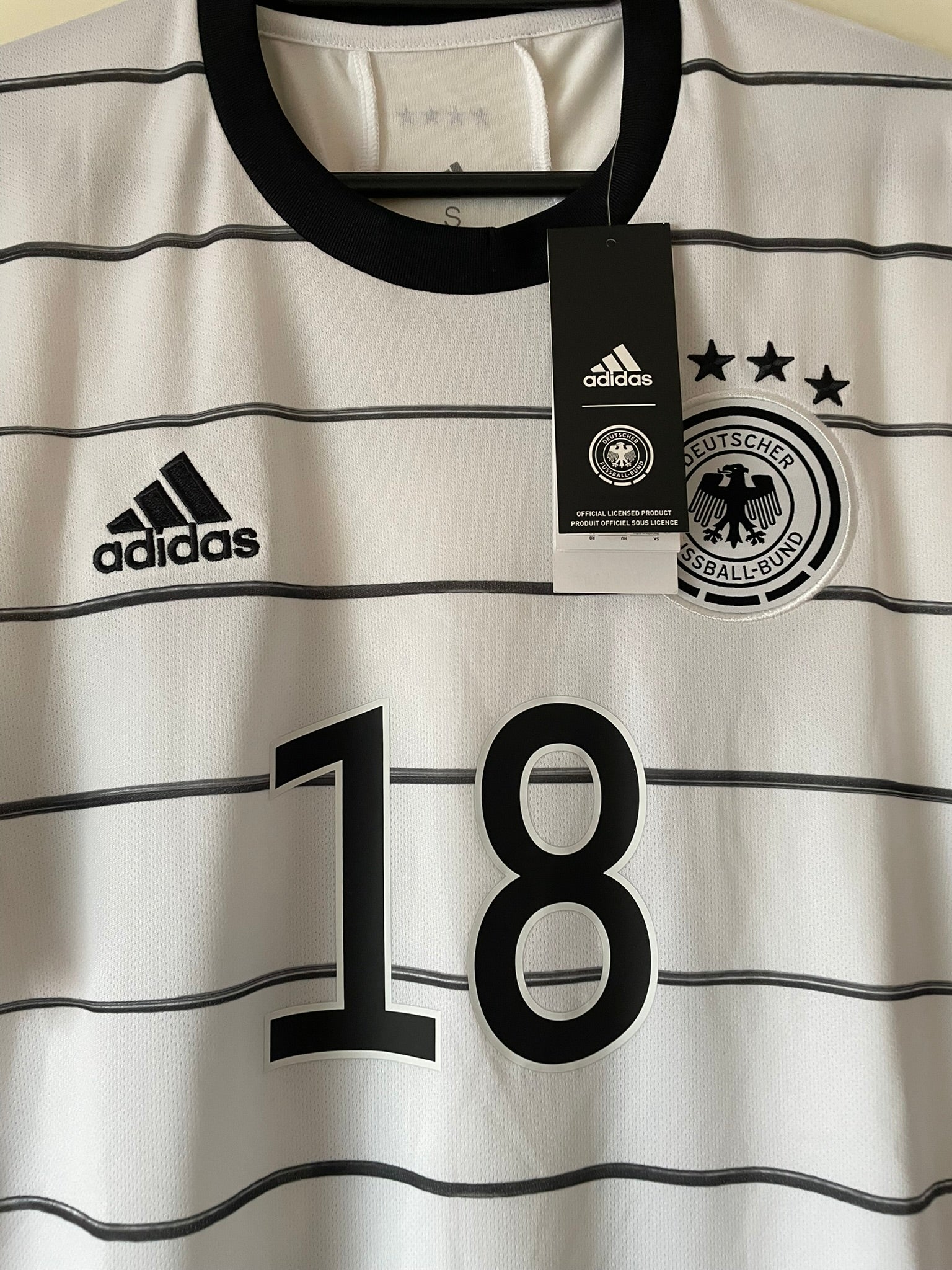 Goretzka #18 Germany Adidas 2020-2022 Home BNWT (S)