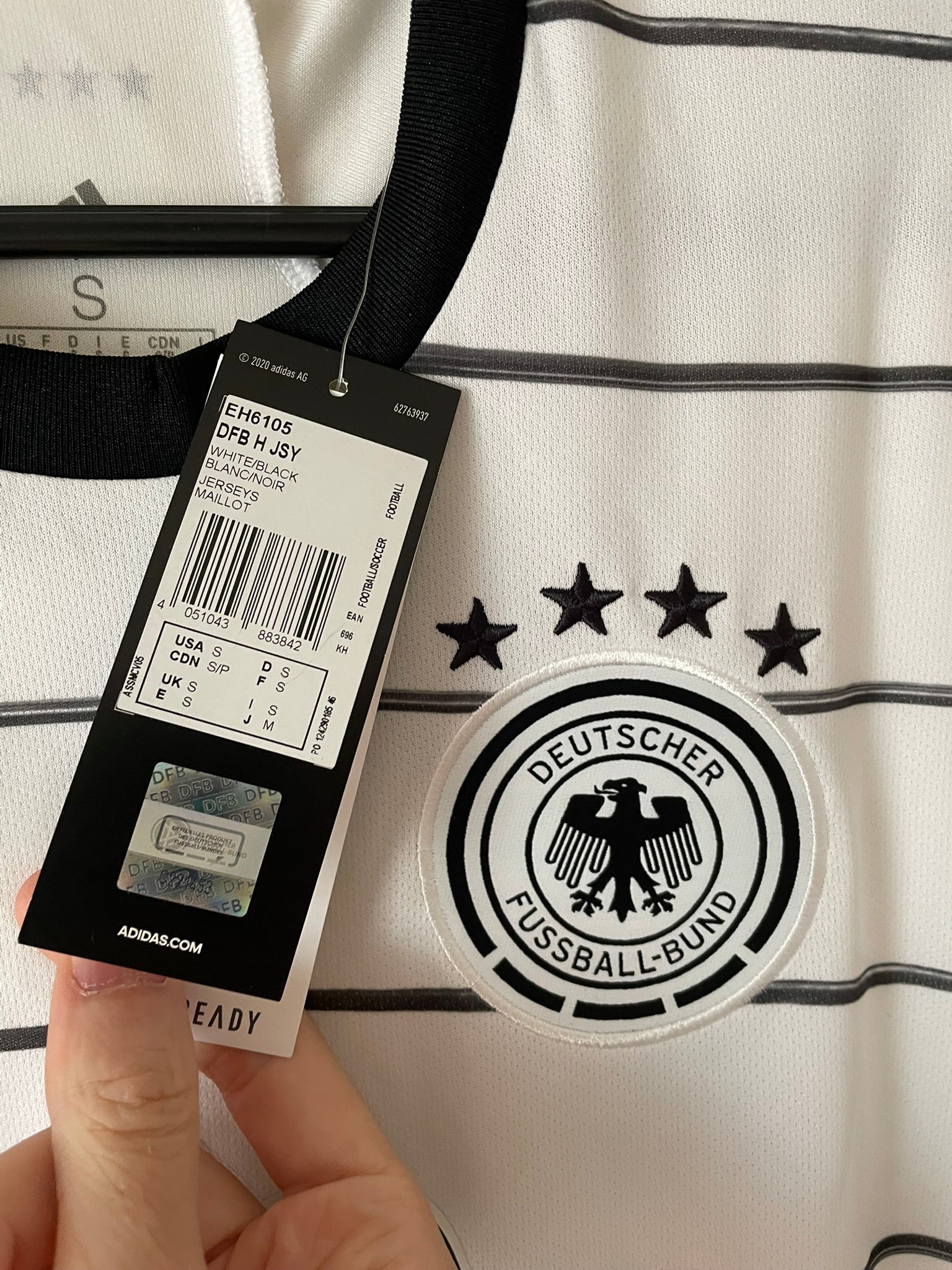 Goretzka #18 Germany Adidas 2020-2022 Home BNWT (S)