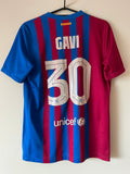 Gavi #30 FC Barcelona Nike 21/22 Home (XS)